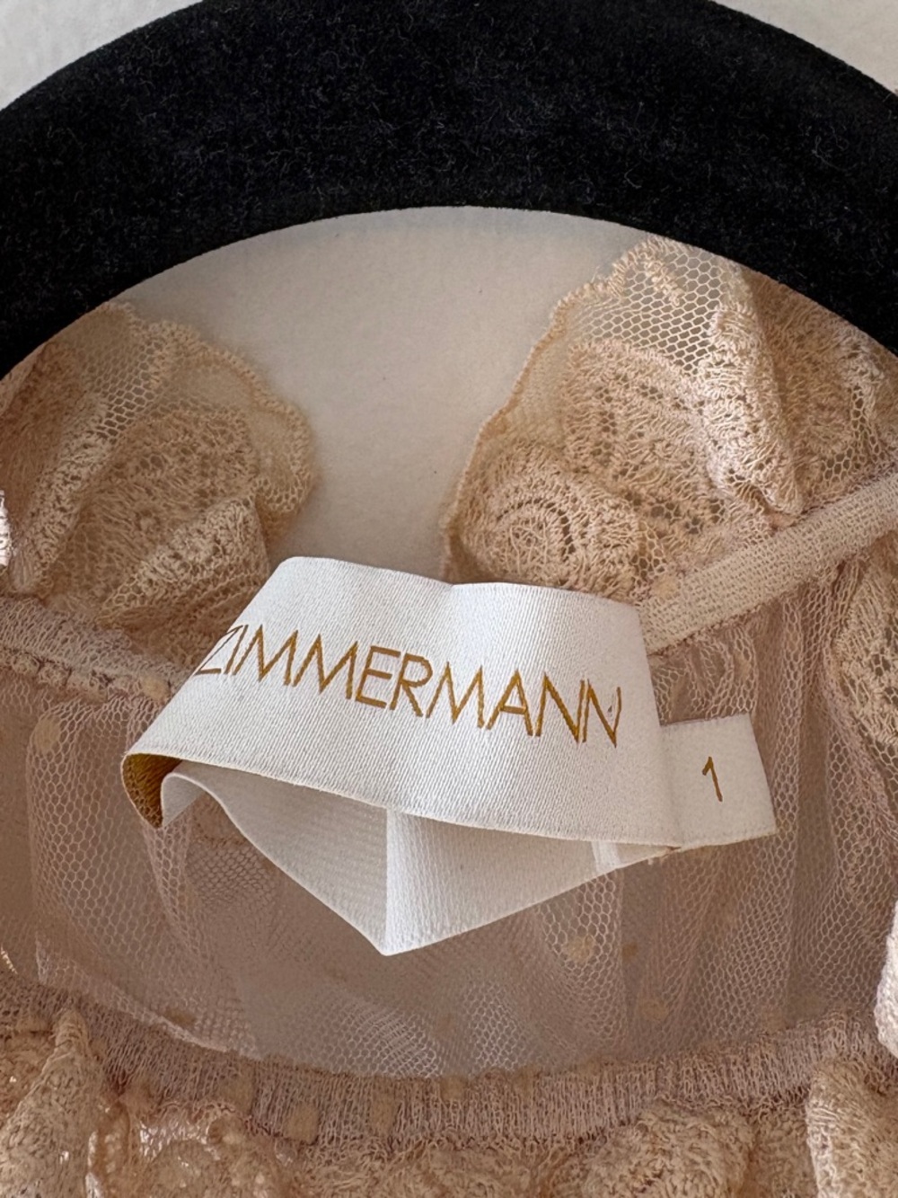 Zimmermann Lavender Floral Lace-Trim Sheer Blouse - Picture 7 of 10